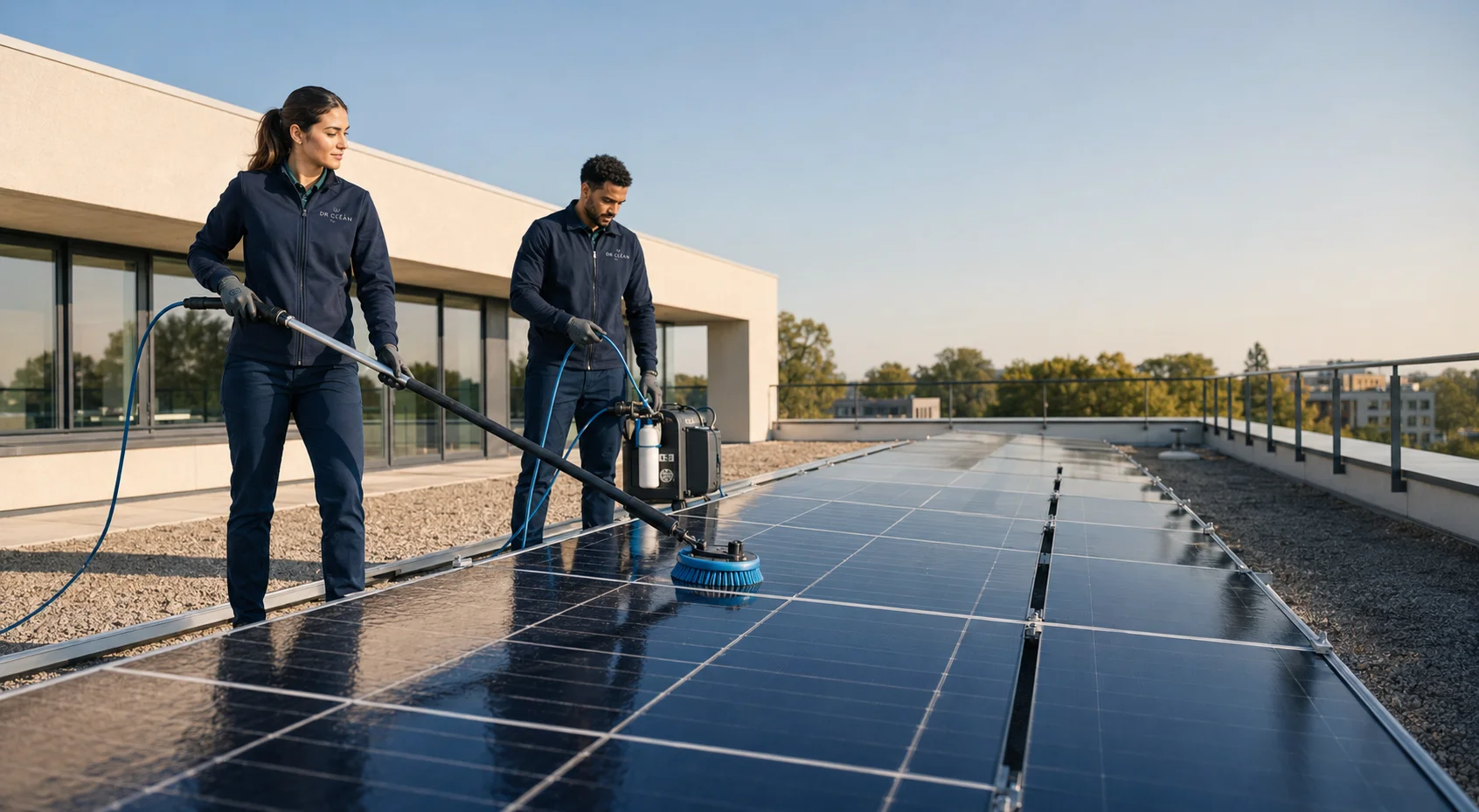 Professionele reiniging van zonnepanelen